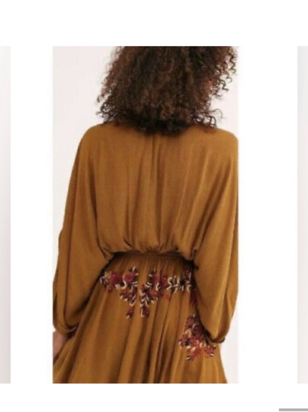 Free People Rust Brown Casual Dress - Picture 2 of 8